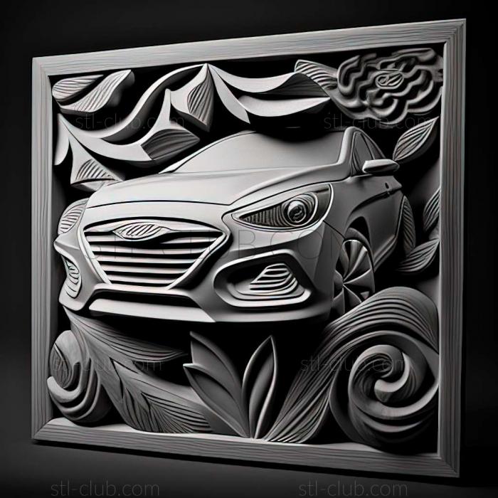 3D модель Hyundai Accent (STL)